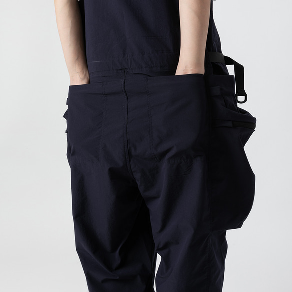 TMCAZ Multi-Pocket Overall [藏青色]多口袋連身褲吊帶褲 山系城市輕機能風 第11張的照片