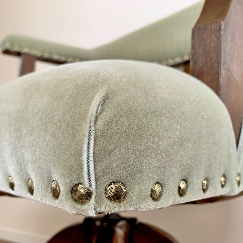 昭和初期のレトロな木製回転椅子 椅子（チェアー）・スツール 丸めがね