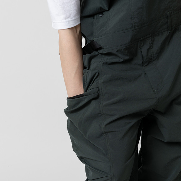 TMCAZ Multi-Pocket Overall [墨綠色]多口袋連身褲吊帶褲 山系城市輕機能風 第10張的照片