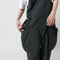 TMCAZ Multi-Pocket Overall [墨綠色]多口袋連身褲吊帶褲 山系城市輕機能風 第11張的照片