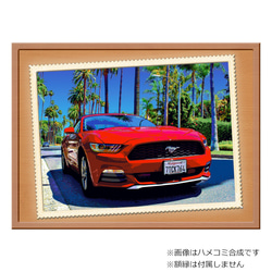 【選べる3枚組ポストカード】カリフォルニアの赤いマスタング【作品No.383】 2枚目の画像