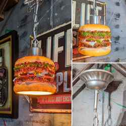 アメリカンダイナー/ BURGERS CAFE シーリングライト/ ハンバーガー