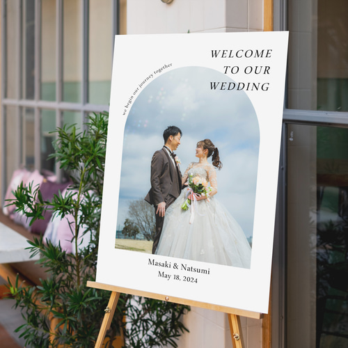 ウェディング ウエルカムボード 結婚式 ウェルカムボード（クリアー＆ホワイトフラワー）花