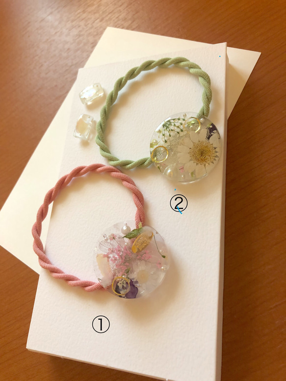 夏 ヘアゴム ボタニカルフラワー ヘアゴム reopurik 通販 14266127