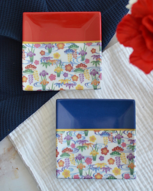 ポーセラーツ スクエアプレート プレートペア