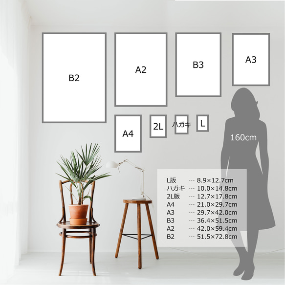 アートポスター MAP コペンハーゲン ベージュ L判 ハガキ 2L判 A4 A3 B3 A2 B2 アート モノトーン 4枚目の画像