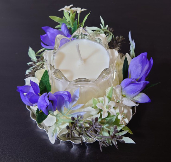 花タルトのりんどうキャンドル（ケース入り） 4枚目の画像