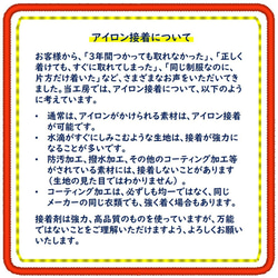 お名前ワッペン　虹 6枚目の画像