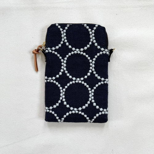ハンドメイド　ミナペルホネン　スマホポシェット⑅︎◡̈︎* ミナペルホネン ラウンドファスナースマホポシェット スマホ