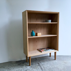 本棚　ブックシェルフ　オーク　シンプルなデザイン　W70cm 4枚目の画像