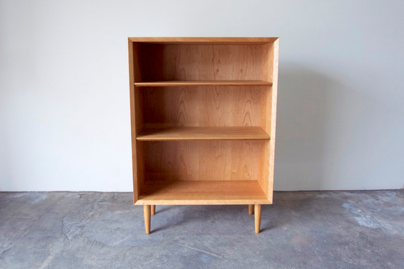 本棚　ブックシェルフ　オーク　シンプルなデザイン　W70cm 12枚目の画像