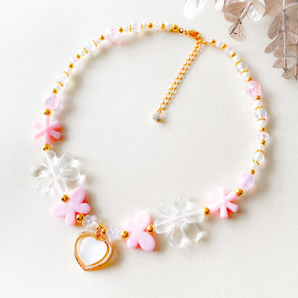 再販 ＊little princess＊ flower princess - pastel pink キッズアクセサリー 3枚目の画像