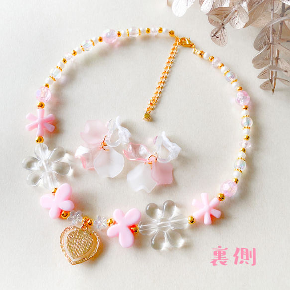 再販 ＊little princess＊ flower princess - pastel pink キッズアクセサリー 6枚目の画像