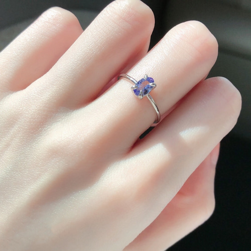 紫陽花色＊タンザナイト シルバーリング silver925 指輪・リング eril 