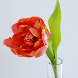 チューリップの花瓶挿し（枯れない・水換え不要）オレンジ 3枚目の画像