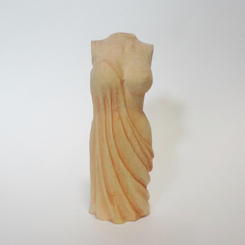 アンティークオブジェ　木彫り　彫刻　トルソー 木彫刻 アート『 女神のトルソ 』 裸婦 芸術 アート 女性 ハンドメイド