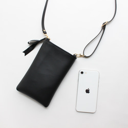 野*え様 ブラック スマホショルダーバッグ noble スマホショルダー・ブラック スマホポシェット