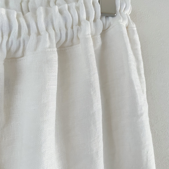綿麻ダブルガーゼのアンダードレスパンツ。白。フリーサイズ。2日以内発送。 12枚目の画像
