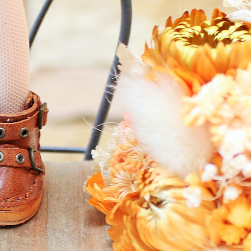 ☆ミディ 靴 エンジニアブーツ 茶色 ブラウン ☆ ミディブライス