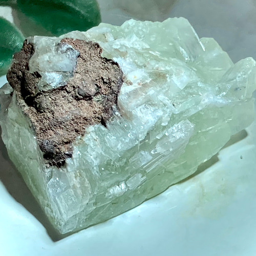 天使の水晶˚✧₊⁎ 万華鏡 グリーンアポフィライト 原石 ラフストーン 魚