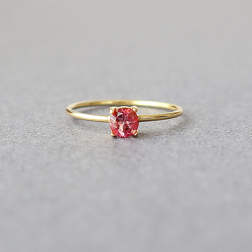 CD-008 K18WG ブルートパーズ ダイヤモンドリング Ω 指輪・リング 