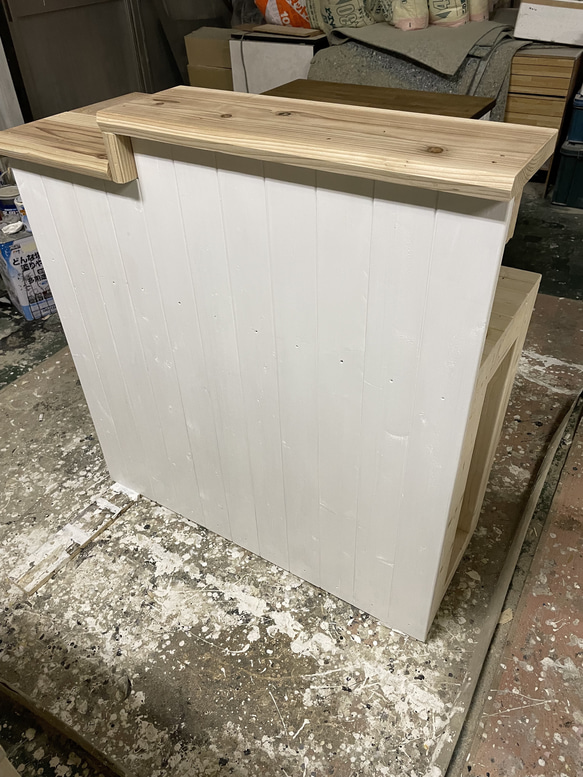 レジカウンター　受付カウンター                                     幅90✖︎高さ105✖︎奥行き38センチです。左右逆も可能です。サイズオー LWH2271795280(17391円)