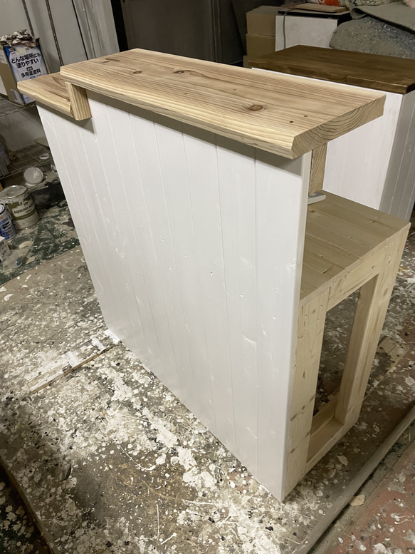 レジカウンター　受付カウンター                                     幅90✖︎高さ105✖︎奥行き38センチです。左右逆も可能です。サイズオー LWH2271795280(17391円)