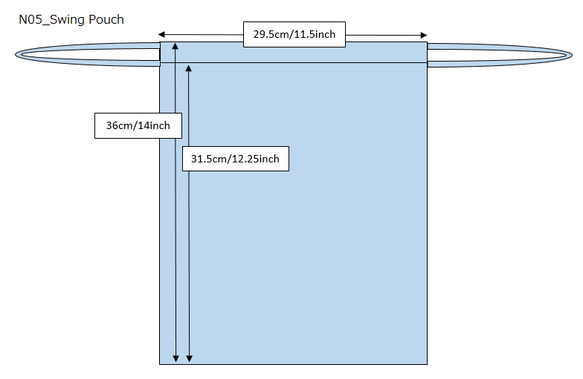 巾着ポーチ_Swing Pouch_JSA007 9枚目の画像