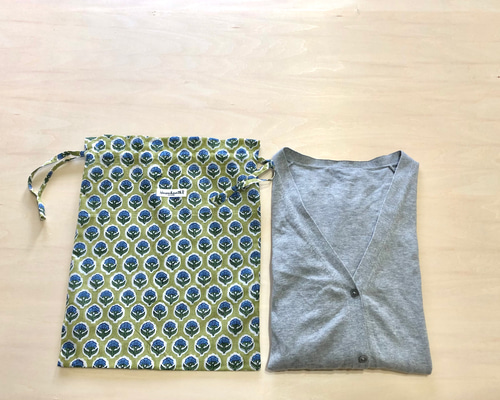 ハンドメイド swing巾着バッグ ハンドメイド swing巾着バッグ