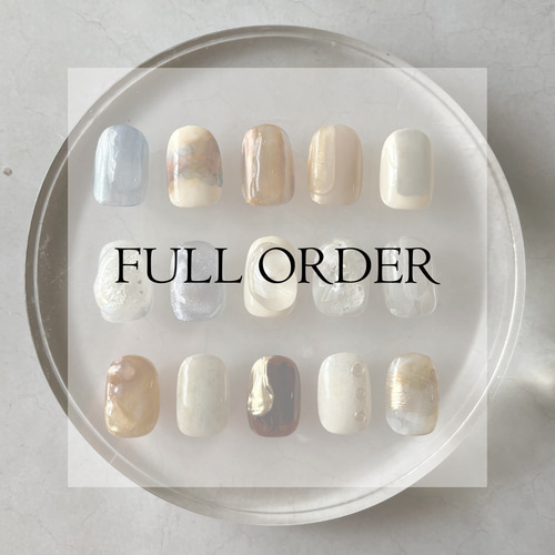 Full-Order（サイズ確認用ネイルチップ込み） ネイルチップ（つけ爪 