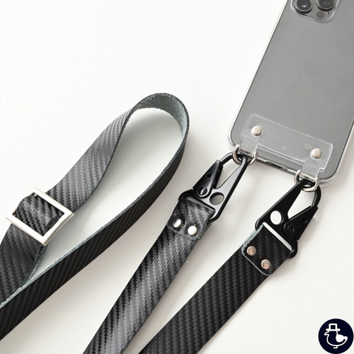 calee レザースマホストラップ CALEE 】 STUDS & KNITTING LEATHER SMART PHONE STRAP ( レザー