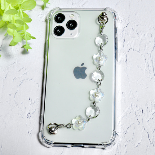 オーロララメフラワーのキーリングハンガー スマホケース iPhoneケース