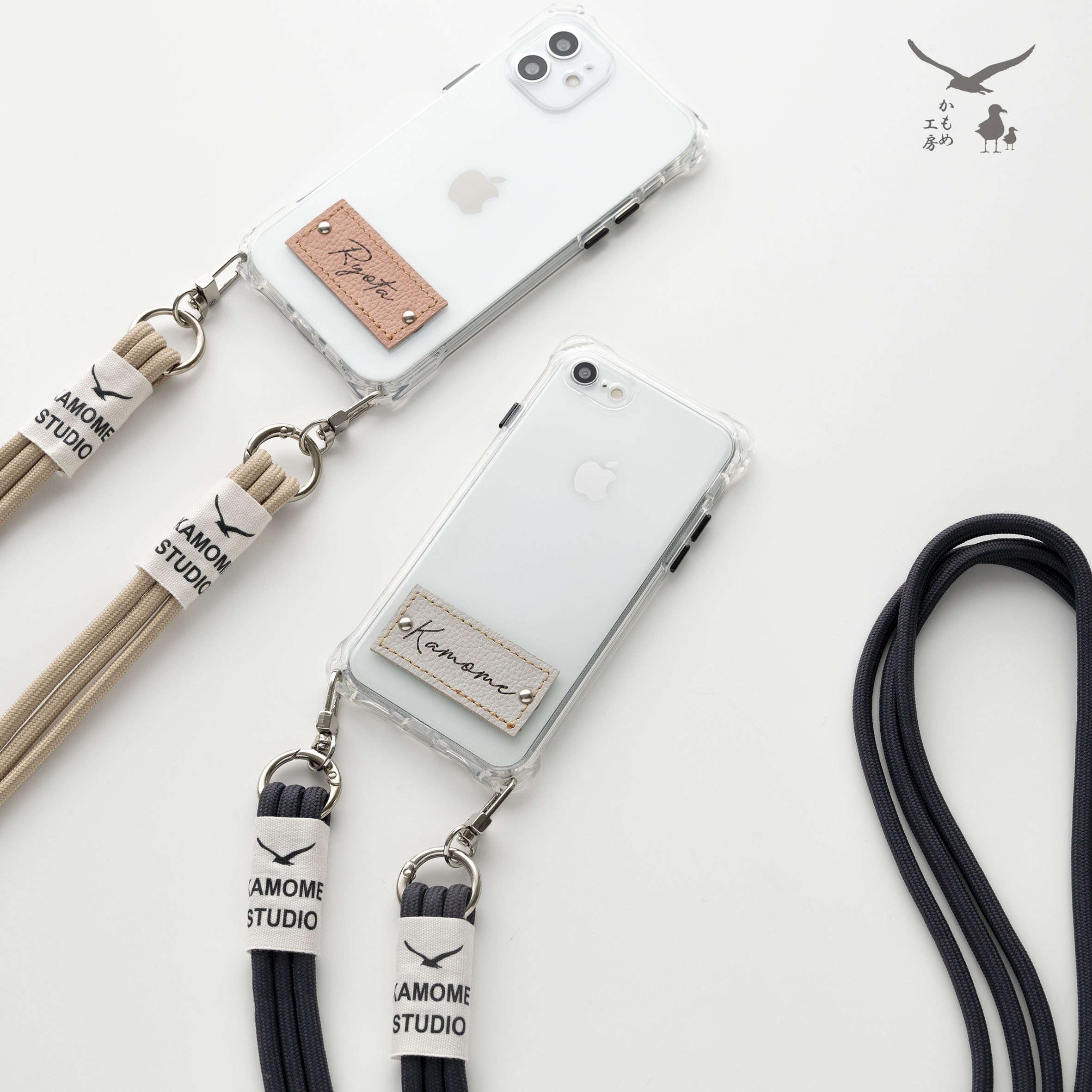 革屋が作る 名入れタグiPhoneケース 【 シュリンクレザー×TPU 】3