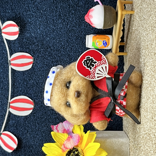 ⭐︎わっしょい♪お祭りトイプードル ⭐︎ 羊毛フェルト ちゃみ  