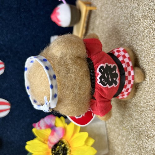 ⭐︎わっしょい♪お祭りトイプードル ⭐︎ 羊毛フェルト ちゃみ  