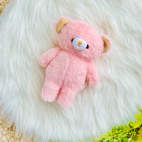 ふわふわ♡にっこりくまちゃん【ピンク】※受注制作 ぬいぐるみ ふわふわ♡にっこりくまちゃん【ピンク】※受注制作 ぬいぐるみ