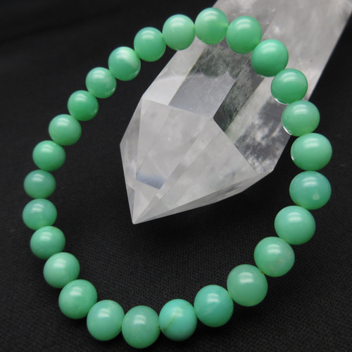 クリソプレーズ　ブレスレット クリソプレーズブレスレット】/size(約16㎝)/【夢や希望の道を開く石