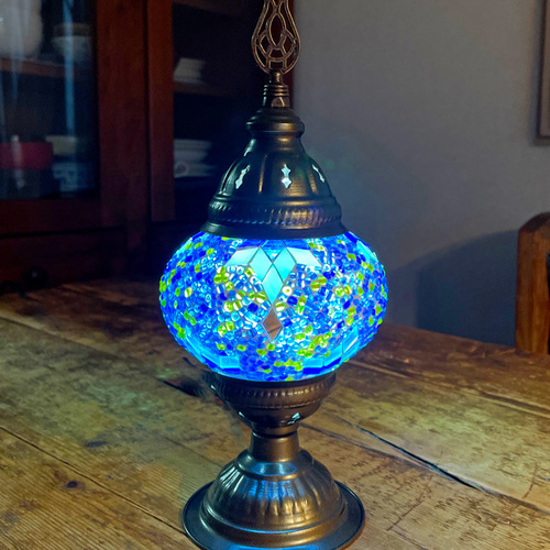 トルコモザイクランプ スタンドランプSショートタイプ 0005