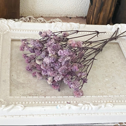 上品カラー❣️アンティークプリザカスミ草アッシュパープル小分け❣️ハンドメイド花材プリザーブドフラワー 2枚目の画像