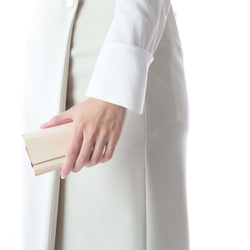 愛媛産の杉・桧を薄く削り，[革]のようになめした 100%植物性のマネークリップ（グレイ）です。 9枚目の画像