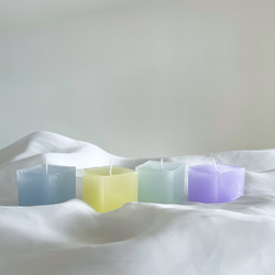 cube candle*キャンドル*アロマキャンドル*4個セット* 1枚目の画像