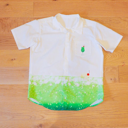 クリームソーダの開襟シャツ シャツ Areu 通販 14274771｜Creema