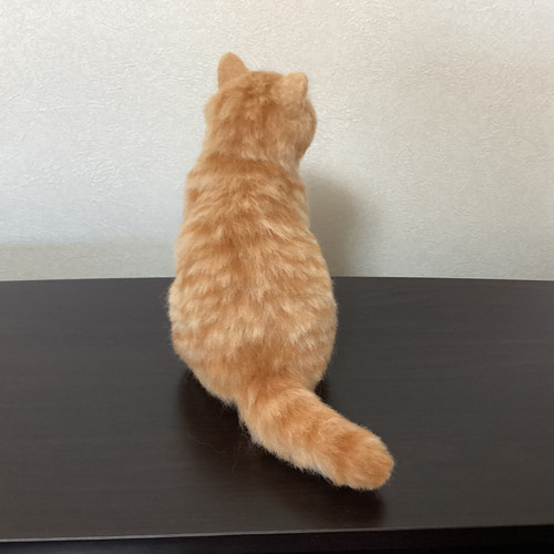 羊毛フェルト ミニねこ 茶トラ 羊毛フェルト haluhalu 通販 14274828