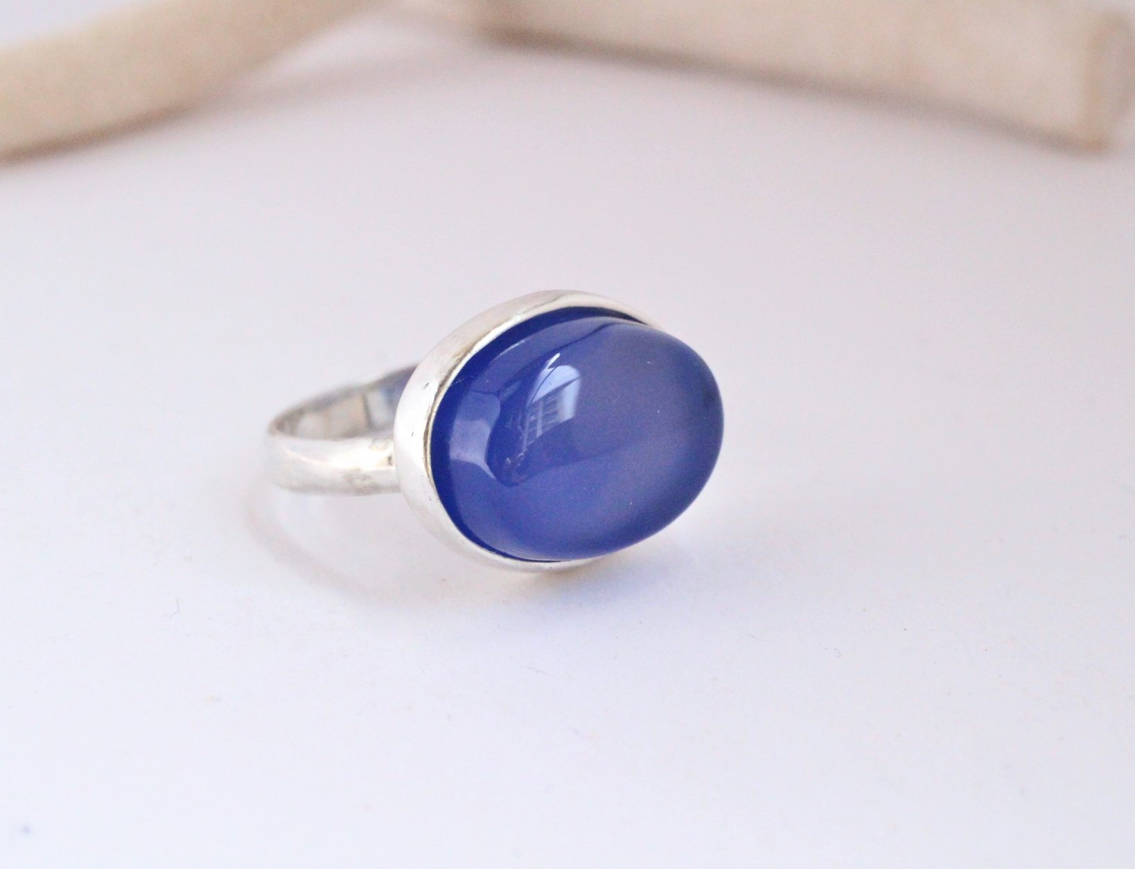 ブルー めのう　Silver　Ring 2