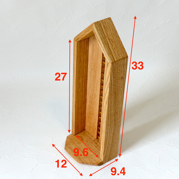 (2713)無垢の楢材を使ったお札立 4枚目の画像