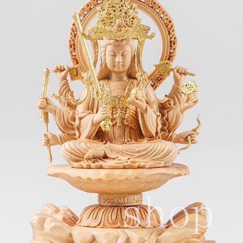 稀少☆極美精品】八臂弁才天☆一刀彫☆ 八臂弁財天 (弁才天)弁天