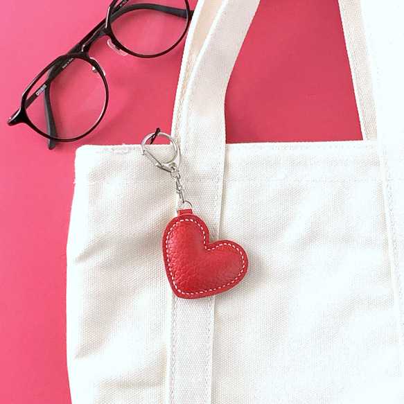 型押しレザー(合皮)ぷっくりハート　No.20 型押しレザー(合皮)ぷっくりハート No.20