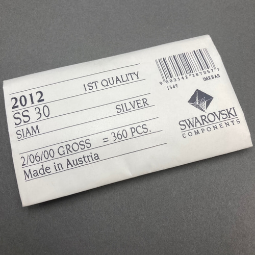 スワロフスキー社製ラインストーン】旧品番#2012 SS30 シャム