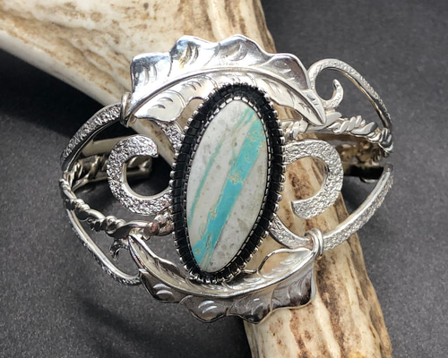 ターコイズ他 バングル ハンドメイド