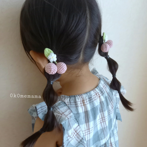 編みぐるみ♡まめしば♡ベビーヘアクリップ　ヘアゴム 編みぐるみ♡まめしば♡ベビーヘアクリップ ヘアゴム